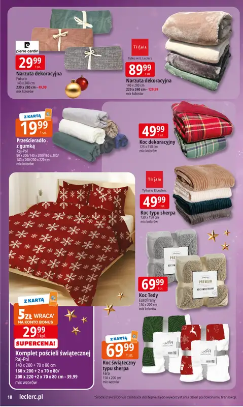 Leclerc - gazetka promocyjna Oferta E.Leclerc I Święta w dobrej cenie od poniedziałku 15.12 do wtorku 23.12 - strona 18