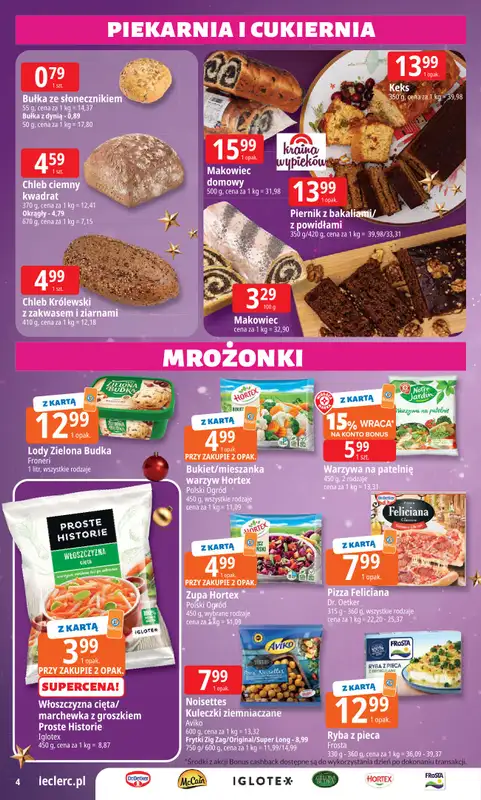 Leclerc - gazetka promocyjna Oferta E.Leclerc I Święta w dobrej cenie od poniedziałku 15.12 do wtorku 23.12 - strona 4