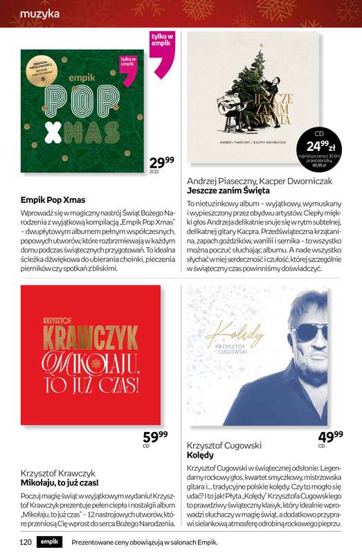 Empik - gazetka promocyjna Tom kultury: muzyka od czwartku 11.12 do wtorku 23.12 - strona 11