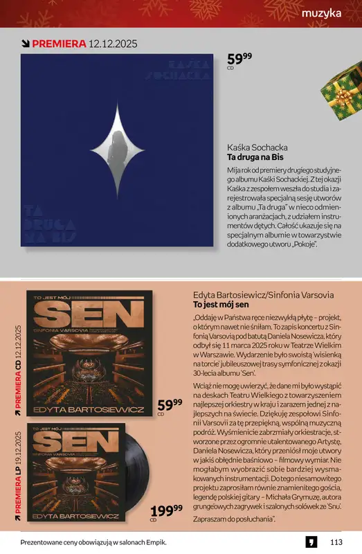 Empik - gazetka promocyjna Tom kultury: muzyka od czwartku 11.12 do wtorku 23.12 - strona 4