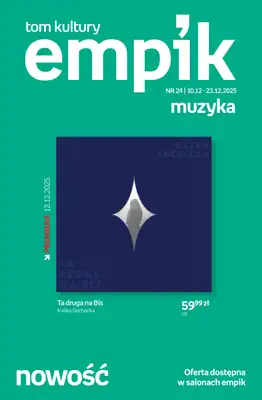 Empik - gazetka promocyjna Tom kultury: muzyka od czwartku 11.12 do wtorku 23.12