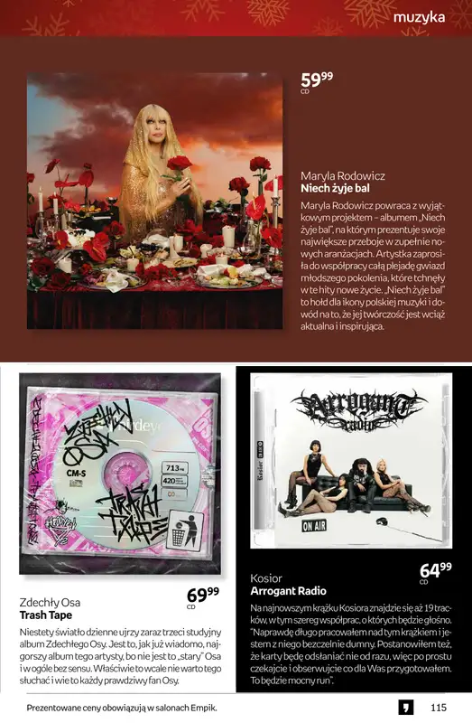 Empik - gazetka promocyjna Tom kultury: muzyka od czwartku 11.12 do wtorku 23.12 - strona 6