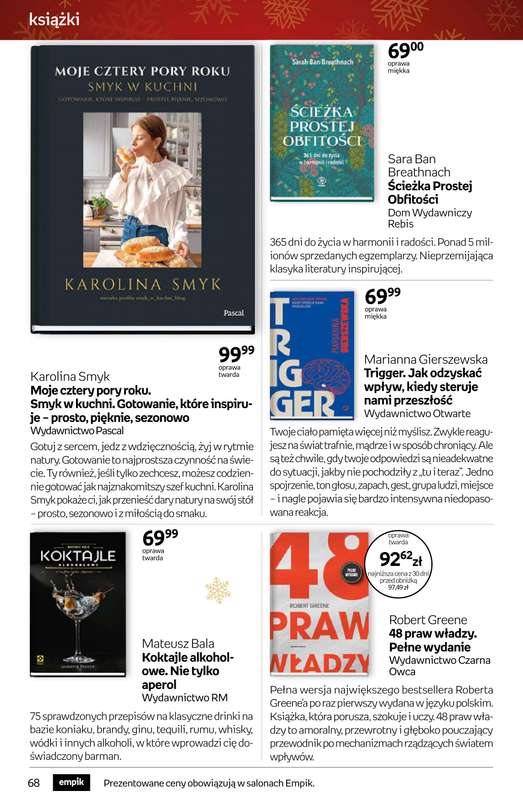 Empik - gazetka promocyjna Tom kultury: książki od czwartku 11.12 do wtorku 23.12 - strona 68