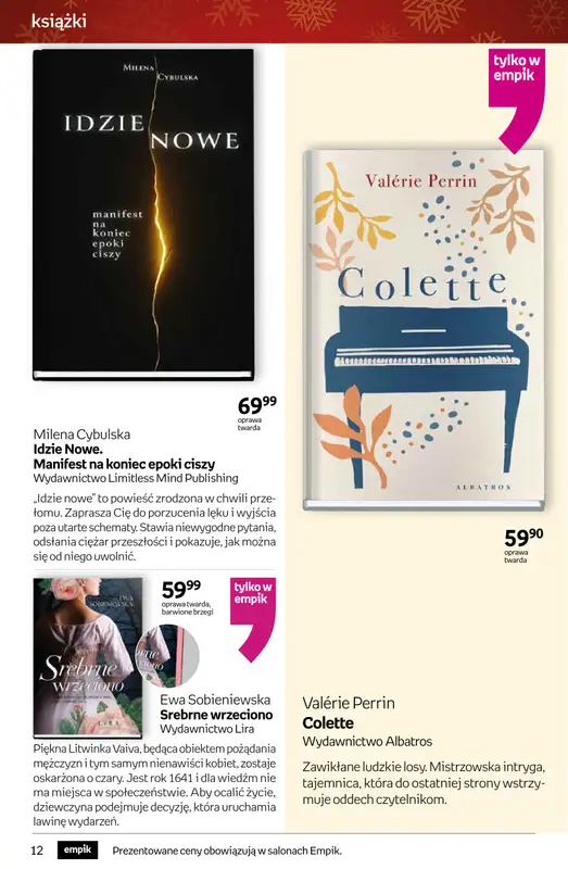 Empik - gazetka promocyjna Tom kultury: książki od czwartku 11.12 do wtorku 23.12 - strona 12