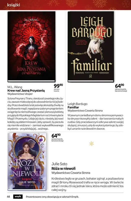 Empik - gazetka promocyjna Tom kultury: książki od czwartku 11.12 do wtorku 23.12 - strona 44