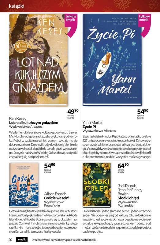 Empik - gazetka promocyjna Tom kultury: książki od czwartku 11.12 do wtorku 23.12 - strona 20