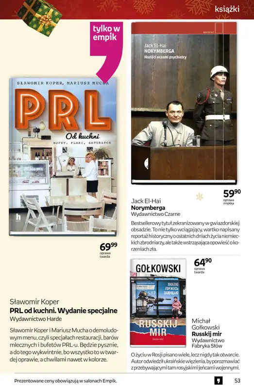 Empik - gazetka promocyjna Tom kultury: książki od czwartku 11.12 do wtorku 23.12 - strona 53