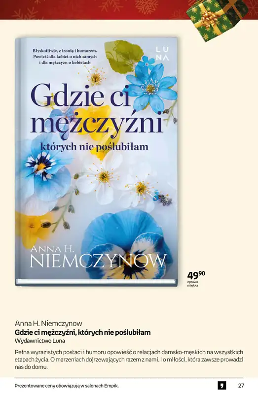 Empik - gazetka promocyjna Tom kultury: książki od czwartku 11.12 do wtorku 23.12 - strona 27