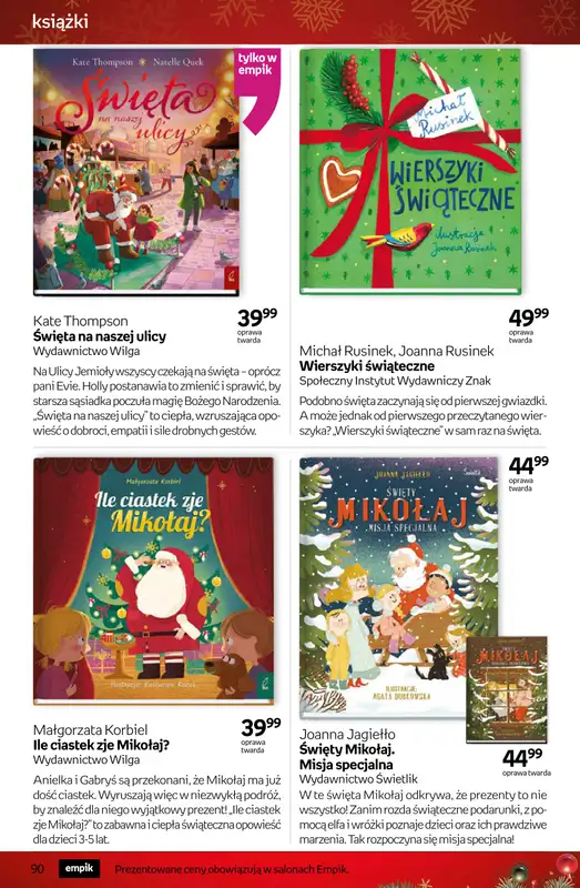 Empik - gazetka promocyjna Tom kultury: książki od czwartku 11.12 do wtorku 23.12 - strona 90