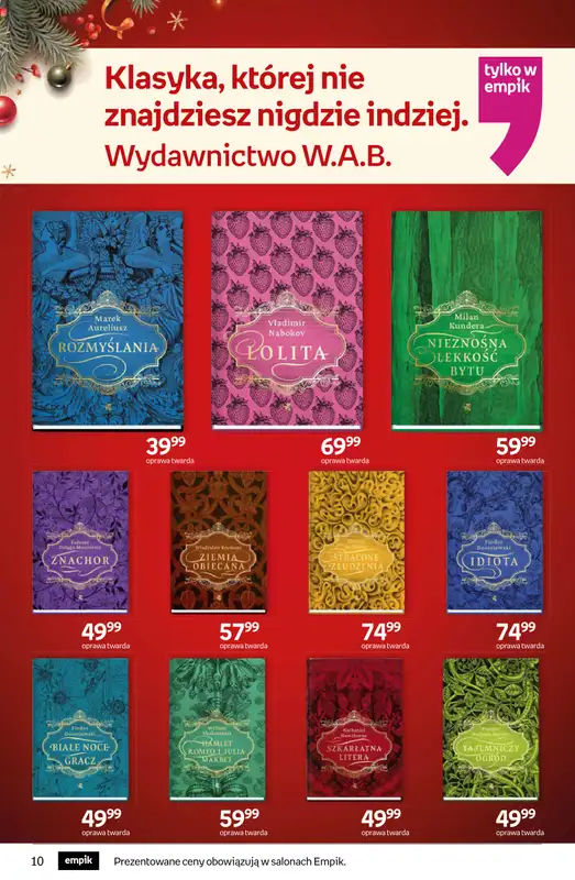 Empik - gazetka promocyjna Tom kultury: książki od czwartku 11.12 do wtorku 23.12 - strona 10