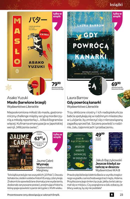 Empik - gazetka promocyjna Tom kultury: książki od czwartku 11.12 do wtorku 23.12 - strona 23