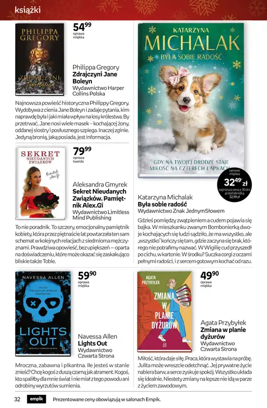 Empik - gazetka promocyjna Tom kultury: książki od czwartku 11.12 do wtorku 23.12 - strona 32