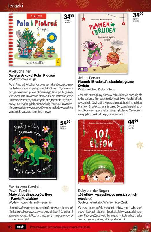 Empik - gazetka promocyjna Tom kultury: książki od czwartku 11.12 do wtorku 23.12 - strona 86