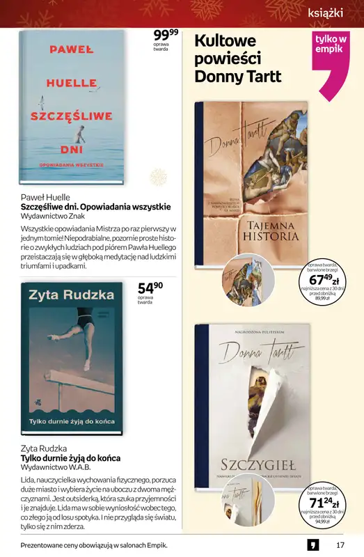 Empik - gazetka promocyjna Tom kultury: książki od czwartku 11.12 do wtorku 23.12 - strona 17