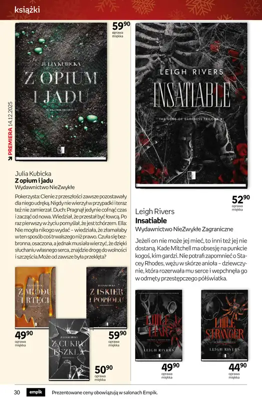 Empik - gazetka promocyjna Tom kultury: książki od czwartku 11.12 do wtorku 23.12 - strona 30