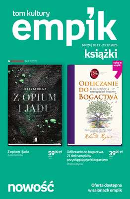Empik - gazetka promocyjna Tom kultury: książki od czwartku 11.12 do wtorku 23.12