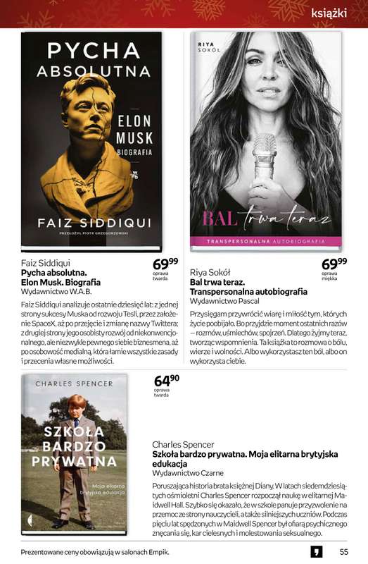 Empik - gazetka promocyjna Tom kultury: książki od czwartku 11.12 do wtorku 23.12 - strona 55