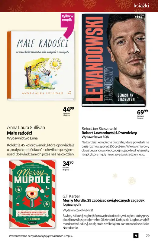 Empik - gazetka promocyjna Tom kultury: książki od czwartku 11.12 do wtorku 23.12 - strona 79