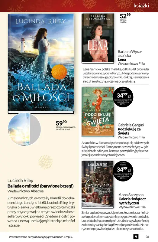 Empik - gazetka promocyjna Tom kultury: książki od czwartku 11.12 do wtorku 23.12 - strona 31