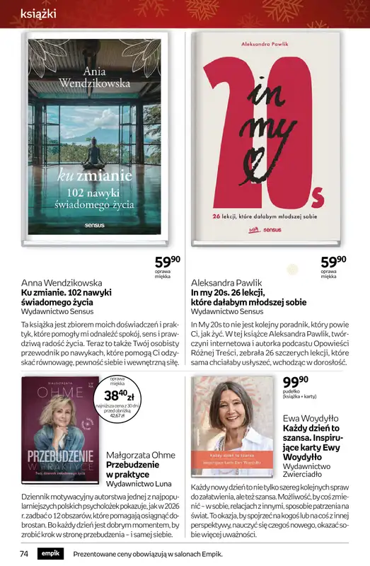 Empik - gazetka promocyjna Tom kultury: książki od czwartku 11.12 do wtorku 23.12 - strona 74