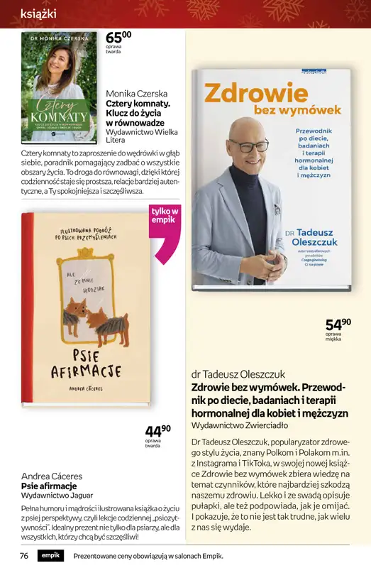 Empik - gazetka promocyjna Tom kultury: książki od czwartku 11.12 do wtorku 23.12 - strona 76