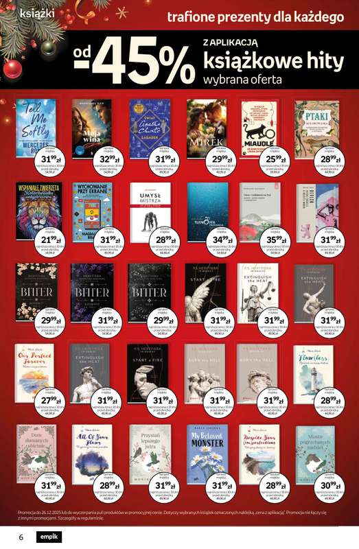 Empik - gazetka promocyjna Tom kultury: książki od czwartku 11.12 do wtorku 23.12 - strona 6