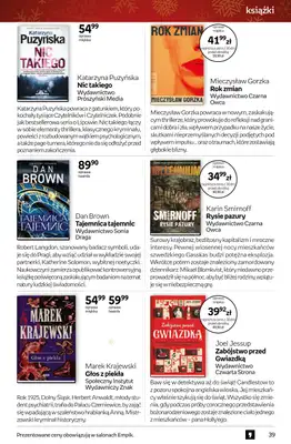 Empik - gazetka promocyjna Tom kultury: książki od czwartku 11.12 do wtorku 23.12 - strona 39