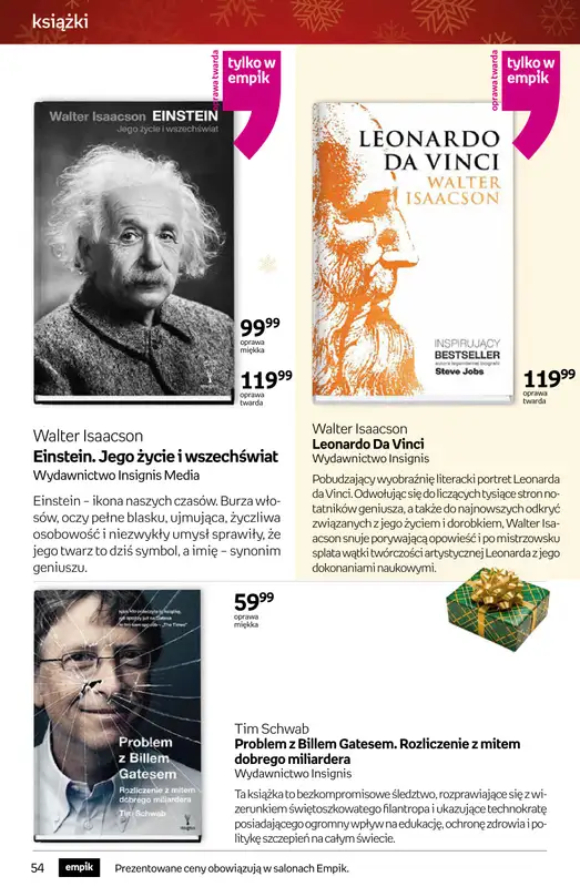 Empik - gazetka promocyjna Tom kultury: książki od czwartku 11.12 do wtorku 23.12 - strona 54