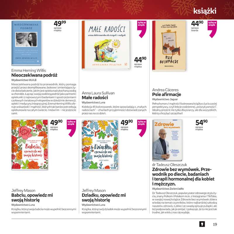 Empik - gazetka promocyjna Katalog xmass od czwartku 11.12 do wtorku 23.12 - strona 20