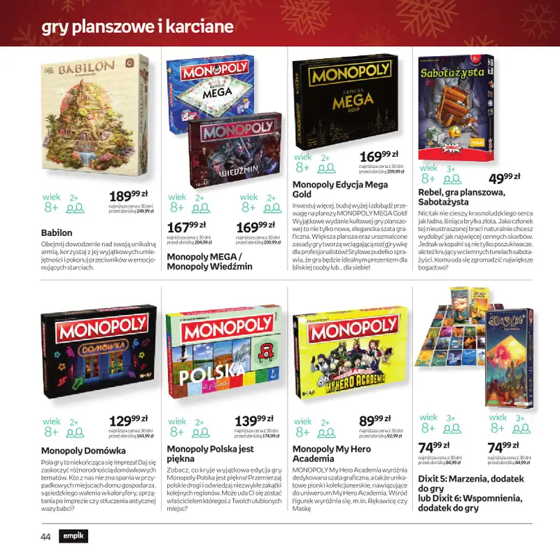 Empik - gazetka promocyjna Katalog xmass od czwartku 11.12 do wtorku 23.12 - strona 45