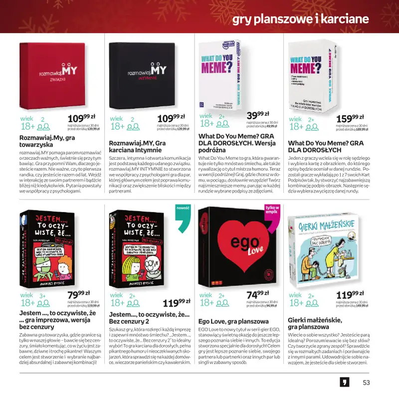 Empik - gazetka promocyjna Katalog xmass od czwartku 11.12 do wtorku 23.12 - strona 54