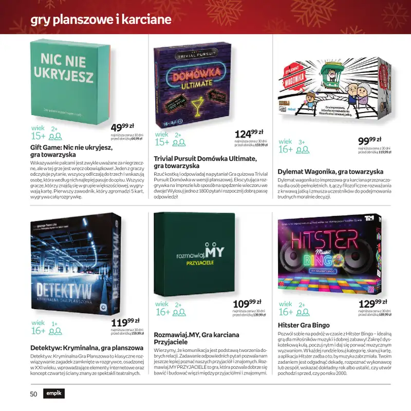Empik - gazetka promocyjna Katalog xmass od czwartku 11.12 do wtorku 23.12 - strona 51