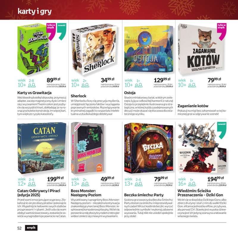 Empik - gazetka promocyjna Katalog zabawek od czwartku 11.12 do wtorku 23.12 - strona 52