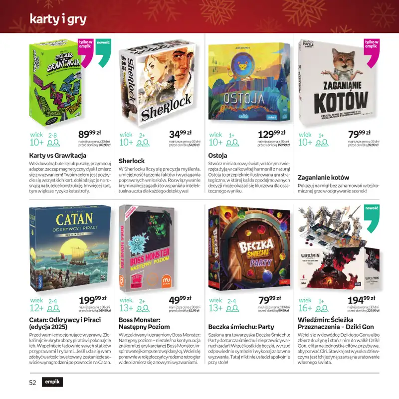 Empik - gazetka promocyjna Katalog zabawek od czwartku 11.12 do wtorku 23.12 - strona 52