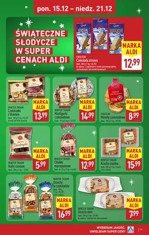 Aldi - gazetka promocyjna Weekend super cen w Aldi! od czwartku 18.12 do niedzieli 21.12 - strona 11