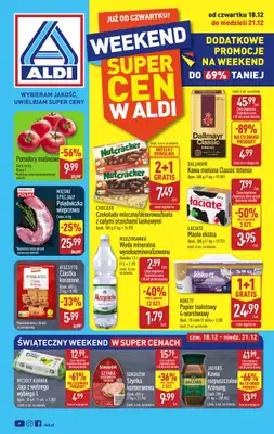 Aldi - gazetka promocyjna Weekend super cen w Aldi! od czwartku 18.12 do niedzieli 21.12