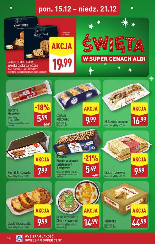 Aldi - gazetka promocyjna Weekend super cen w Aldi! od czwartku 18.12 do niedzieli 21.12 - strona 10