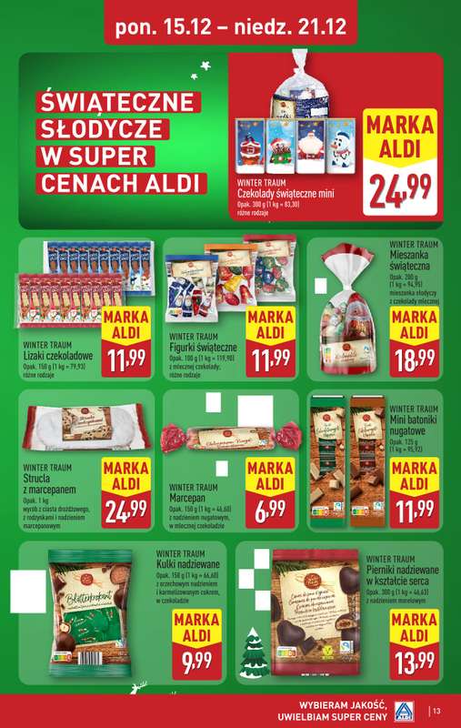 Aldi - gazetka promocyjna Weekend super cen w Aldi! od czwartku 18.12 do niedzieli 21.12 - strona 13