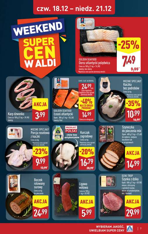 Aldi - gazetka promocyjna Weekend super cen w Aldi! od czwartku 18.12 do niedzieli 21.12 - strona 7