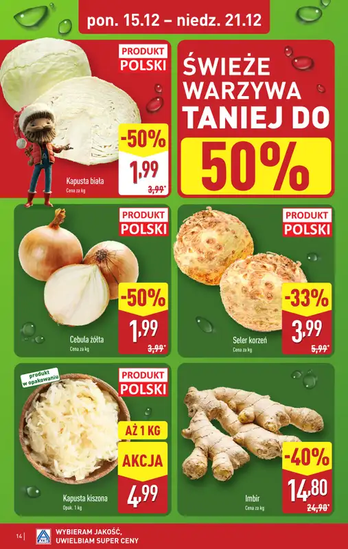 Aldi - gazetka promocyjna Weekend super cen w Aldi! od czwartku 18.12 do niedzieli 21.12 - strona 14
