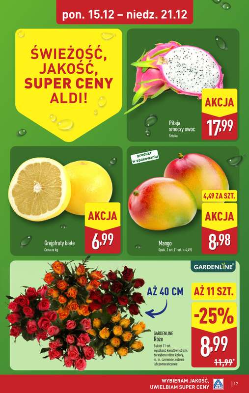 Aldi - gazetka promocyjna Weekend super cen w Aldi! od czwartku 18.12 do niedzieli 21.12 - strona 17