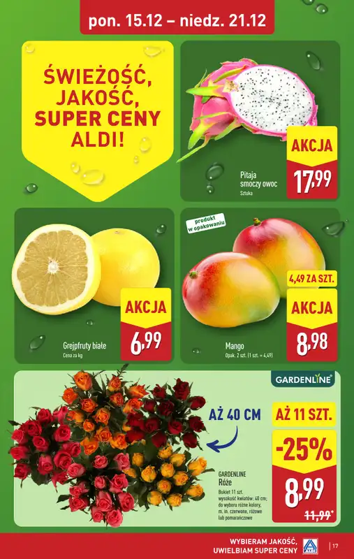 Aldi - gazetka promocyjna Weekend super cen w Aldi! od czwartku 18.12 do niedzieli 21.12 - strona 17