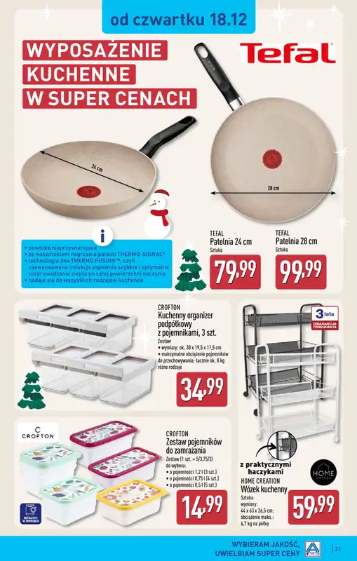 Aldi - gazetka promocyjna RZESZÓW: WIELKIE OTWARCIE już w czwartek: 18.12! od czwartku 18.12 do niedzieli 21.12 - strona 21