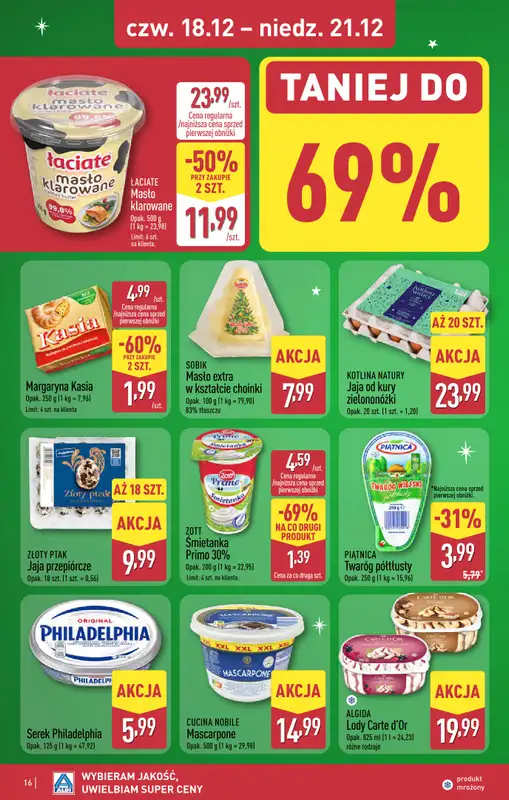 Aldi - gazetka promocyjna RZESZÓW: WIELKIE OTWARCIE już w czwartek: 18.12! od czwartku 18.12 do niedzieli 21.12 - strona 16