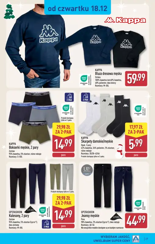 Aldi - gazetka promocyjna RZESZÓW: WIELKIE OTWARCIE już w czwartek: 18.12! od czwartku 18.12 do niedzieli 21.12 - strona 27