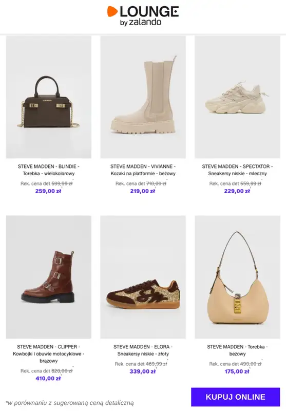 Lounge by Zalando - gazetka promocyjna Do -75%  Steve Madden od czwartku 11.12 do niedzieli 14.12 - strona 11