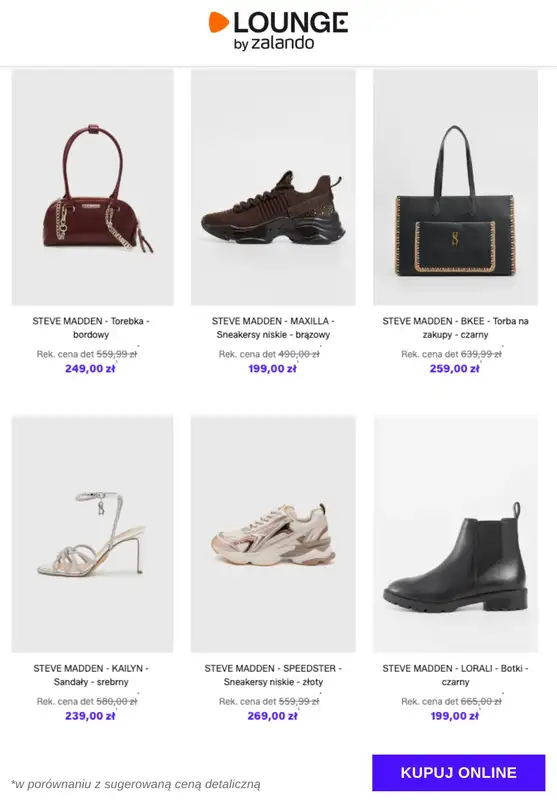 Lounge by Zalando - gazetka promocyjna Do -75%  Steve Madden od czwartku 11.12 do niedzieli 14.12 - strona 12