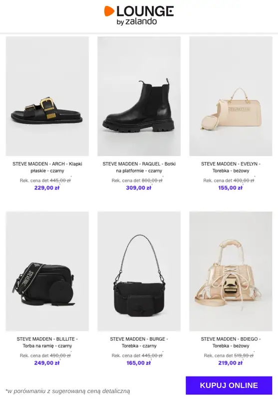 Lounge by Zalando - gazetka promocyjna Do -75%  Steve Madden od czwartku 11.12 do niedzieli 14.12 - strona 6