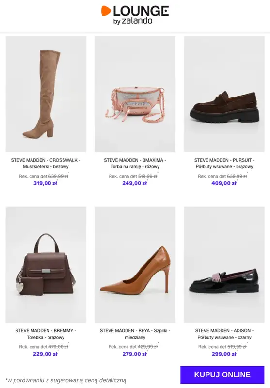 Lounge by Zalando - gazetka promocyjna Do -75%  Steve Madden od czwartku 11.12 do niedzieli 14.12 - strona 10