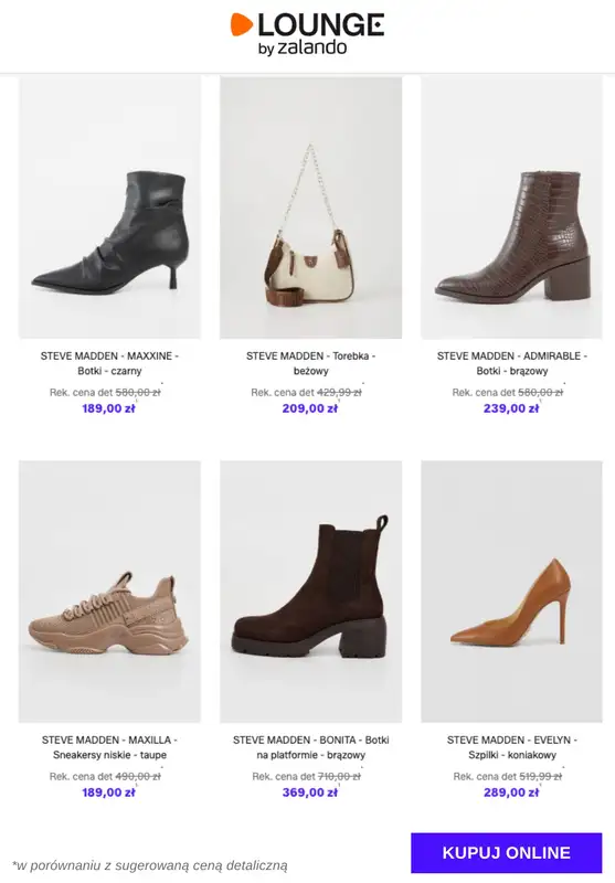 Lounge by Zalando - gazetka promocyjna Do -75%  Steve Madden od czwartku 11.12 do niedzieli 14.12 - strona 5